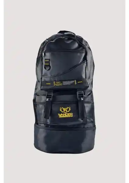 Elentra Körüklü Büyük Boy Siyah Dağcı Kamp Çantası Dayanıklı ve Çok Fonksiyonlu Outdoor Ekipmanı