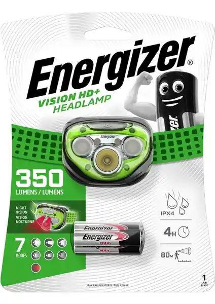 Energizer Enr HL Vision HD Plus 3xAAA Kafa Feneri: Yüksek Performanslı ve Dayanıklı Tasarım