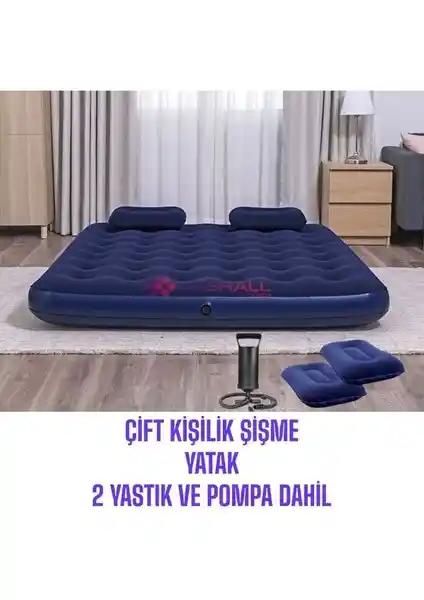 Enshall Çift Kişilik Şişme Yatak Seti: Kamp ve Misafirler İçin Pratik ve Konforlu Çözüm