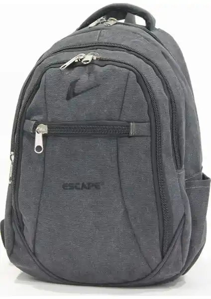 Escape Marka 15.6 İnç Laptop Bölmeli Kanvas Sırt Çantası Güvenilir ve Şık Tasarım