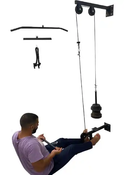 ESİ FITNESS Cable Crossover Lat Station: Çok Yönlü ve Dayanıklı Ev Spor Ekipmanı