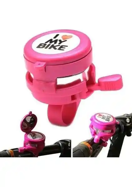 Fonte Pembe Aynalı Bisiklet Zili: Şık ve Güçlü Sesle Güvenli Sürüş Deneyimi