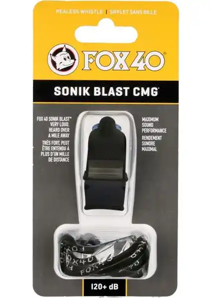 Fox40 Siyah Unisex Düdük Güvenilir ve Çok Yönlü Ses Uyarı Cihazı