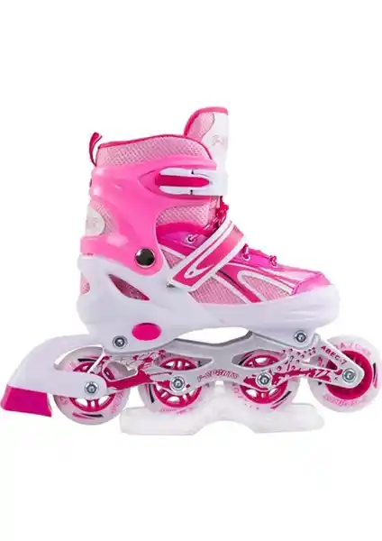 Furkan Toys F-Sports Pembe Ayarlanabilir Işıklı Metal Pateni ve Çanta İncelemesi