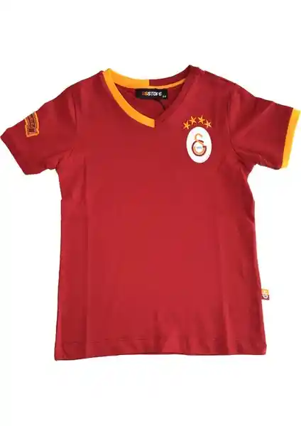 Galatasaray Lisanslı Çocuk Kırmızı Tişörtü: Rahat ve Şık Spor Giyim Seçeneği