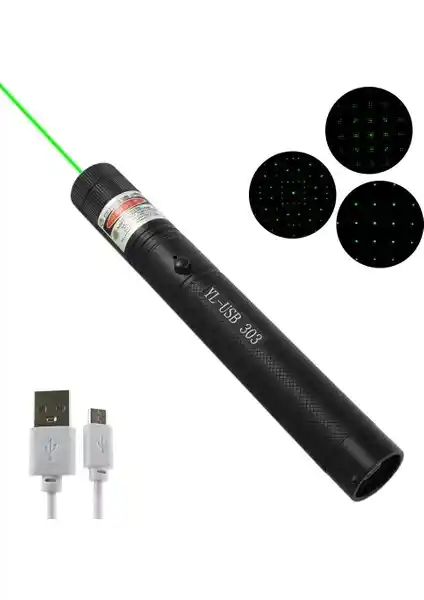 Gaman Yeni Nesil Micro USB Şarjlı Yeşil Lazer Pointer: Yüksek Performans ve Dayanıklılık