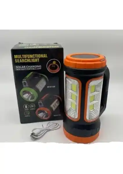 Gold Kama Solar Şarjlı LED El Feneri ve Projektör: Çok Fonksiyonlu Taşınabilir Aydınlatma Çözümü