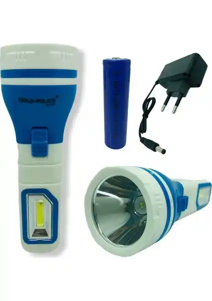Gold Police GP-213 Şarjlı El Feneri Güçlü ve Uzun Süreli Aydınlatma Çözümü