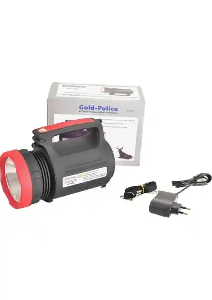 Gold Police GP-650 Şarj Edilebilir El Projektörü: Taşınabilir ve Çok Yönlü Aydınlatma Çözümü