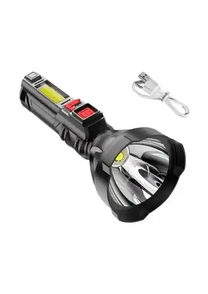 Gold Silver GS-830 Şarjlı El Feneri: Dayanıklı ve Güçlü Aydınlatma Çözümü