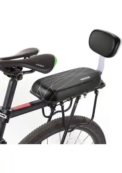 Guxu-HB Pu Deri Yastıklı Çocuk Bisiklet Arka Koltuğu Güvenlik ve Konfor