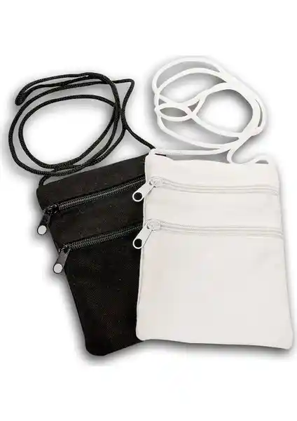 Haremhac Çift Cepli Bez Para Boyun Cüzdanı: Hafif ve Güvenli Seyahat Aksesuarı