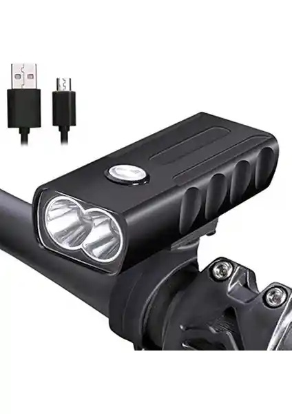 Havana 1000 Lümen USB Şarjlı Bisiklet Ön Far Işığı Güçlü Aydınlatma ve Dayanıklılık