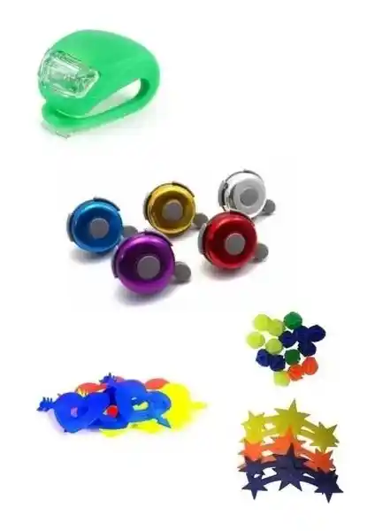 Hellove Çakarlı Işık Hediyeli Bisiklet Aksesuar Seti Güvenliği ve Görünürlüğü Artırır