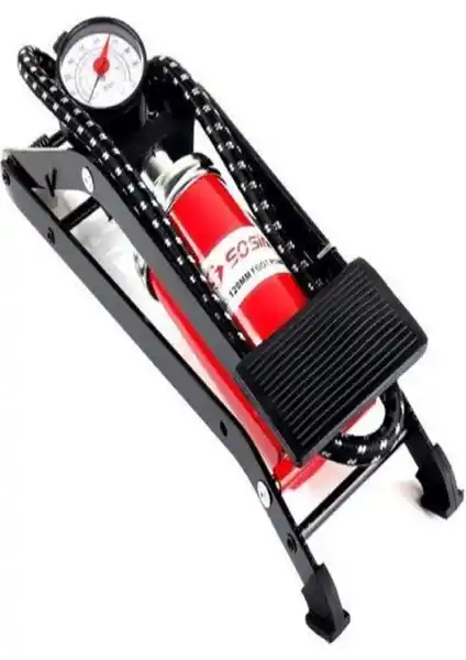 HLD Halidi Basınç Göstergeli Ayak Pompası: Güvenli ve Pratik Şişirme Çözümü