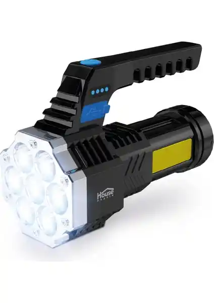 House Pratik HP27 Şarj Edilebilir El Feneri - Güçlü ve Pratik Taşınabilir Aydınlatma Çözümü