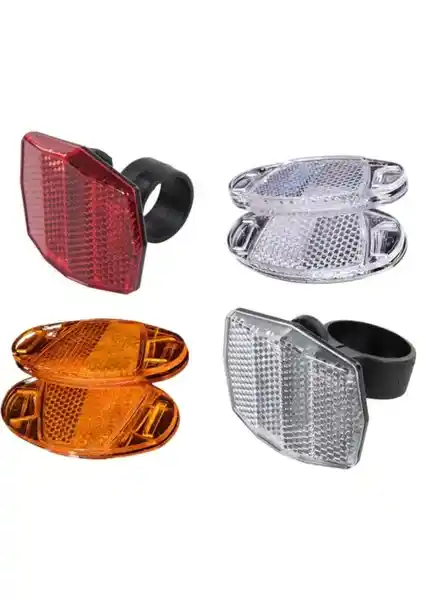 HSGL Bisiklet Ön Arka ve Jant Reflektörü Güvenlik ve Görünürlük Artırıcı Set