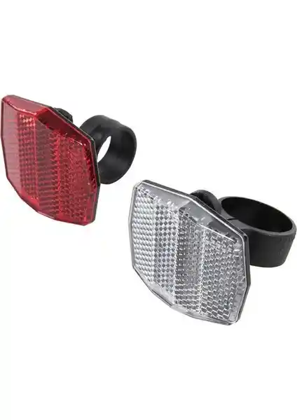 HSGL Bisiklet Ön Beyaz ve Arka Kırmızı Reflektör Seti Güvenliği Artıran Pratik Çözüm