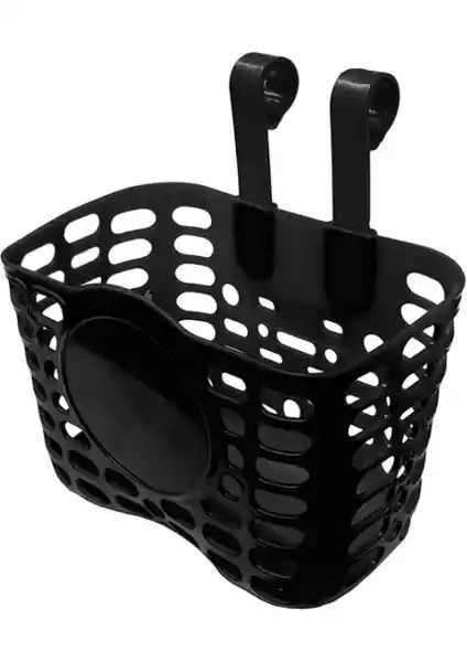 HSGL Bisiklet Ön Sepet Plastik Askılı Model 16-20 Jant Siyah Günlük Kullanım İçin Uygun