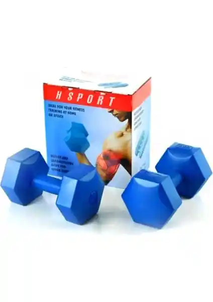 Hsport 2x1 kg İç Demir Tozu Dambıl Seti Dayanıklı ve Ergonomik Tasarım