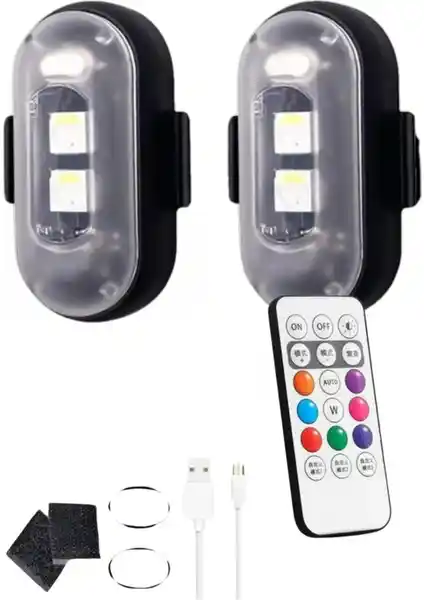 Hubstein Uzaktan Kumandalı Çiftli LED Çakar Işıklar Güvenlik ve Endüstriyel Uygulamalar İçin