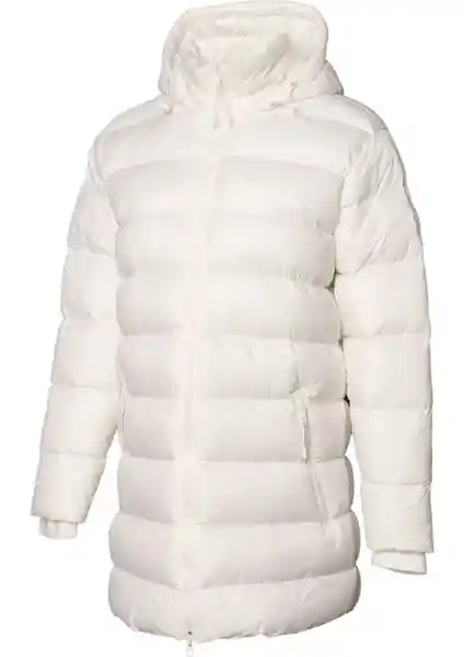 Hummel Hmlestel Zıp Coat Kadın Parka Beyaz Modern Tasarım ve Fonksiyonellik