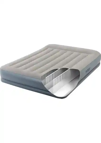 İntex 64418 Elektrikli Çift Kişilik Fiber Tech Yatak: Dayanıklı ve Otomatik Şişirme Özellikleriyle Pratik Kullanım