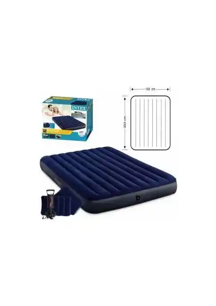 Intex 64765 Şişme Yatak: Dayanıklı ve Konforlu Çift Kişilik Kamp Yatağı Özellikleri