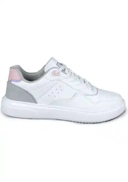 Jump 26821 Beyaz - Pembe Kadın Sneaker: Günlük Şıklık ve Konfor Sunan Modern Spor Ayakkabı