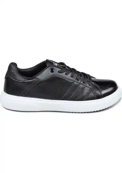 Kadınlar İçin Modern ve Rahat Jump 28054 Siyah Beyaz Sneaker Günlük Kullanım İçin Uygun
