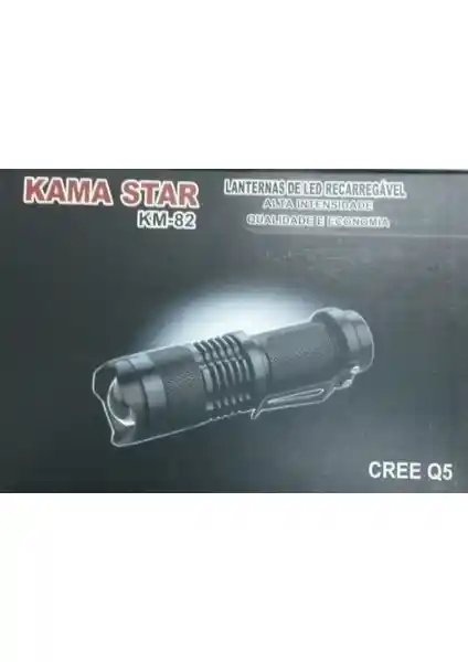 Kama Star Km-82 Mini Cep Feneri Şarjlı ve Zoom Özellikli Hafif Aydınlatma Çözümü