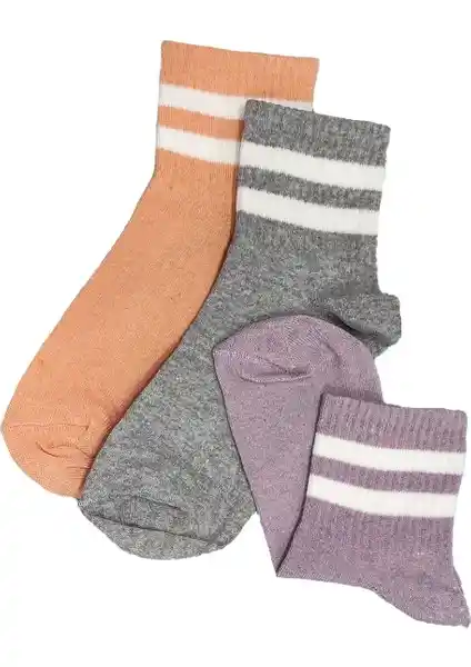 Kapar Yakamoz 3'lü Kolej Çorap Seti Günlük ve Spor Kullanımına Uygun Şık Tasarım