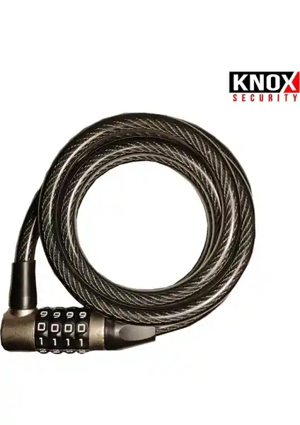 Knox 6007 185cmx10mm Şifreli Bisiklet Kilidi Güvenlik ve Kullanım Kolaylığı Sunar