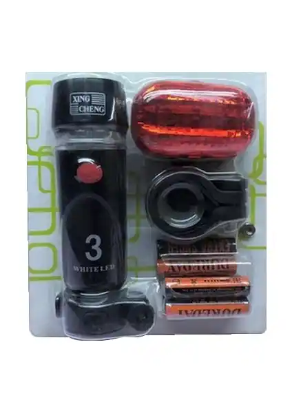 KNT Bisiklet Far Seti Ön ve Arka LED Işıklarla Güvenli Sürüş İçin Uygun Çözüm