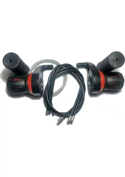 KNT Kırmızı Bisiklet Vites Kolu 7X3 Uyumu Ergonomik ve Dayanıklı Tasarım