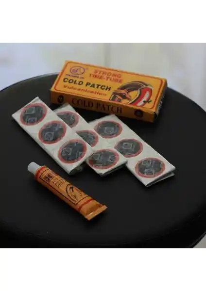 Lastik Tamiri İçin Güvenilir Solüsyonlu Yama Seti 48 Adet 25 mm