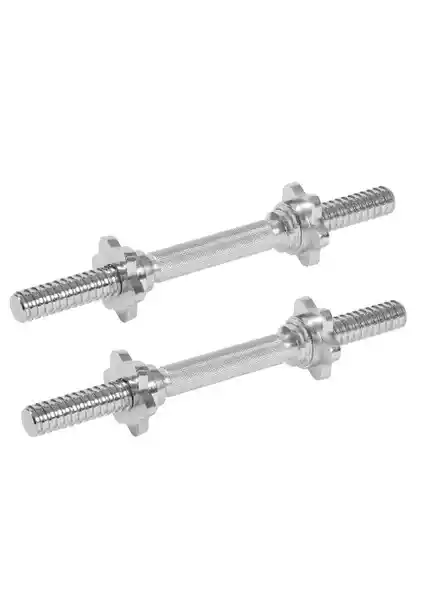 Leyaton 36 Cm Kısa Krom Bar Halter Dambıl ile Güçlü ve Dayanıklı Kaslar İnşa Edin