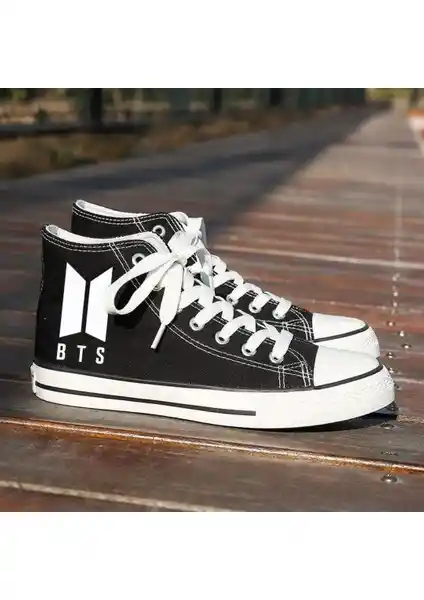 Lideral Unisex Günlük Siyah Keten Spor Ayakkabı Modern ve Rahat Tasarımıyla Günlük Kullanım İçin