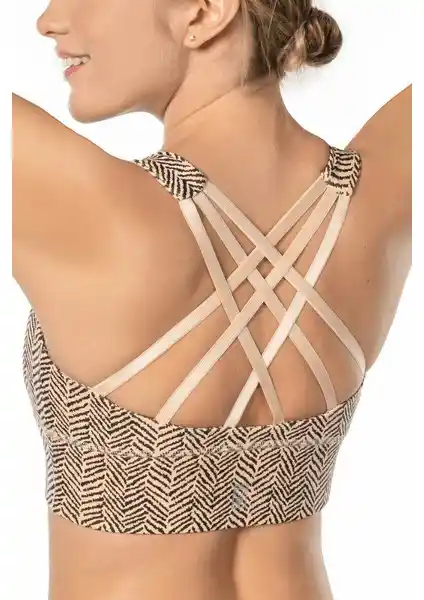 Lioness Activewear Ten Rengi Desenli Yüksek Destekli Spor Sütyeni Performans ve Şıklığın Birleşimi