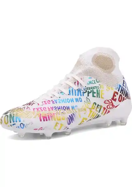 LRsmile Beyaz Futbol Ayakkabısı: Modern Tasarım ve Performans Odaklı Spor Ayakkabısı