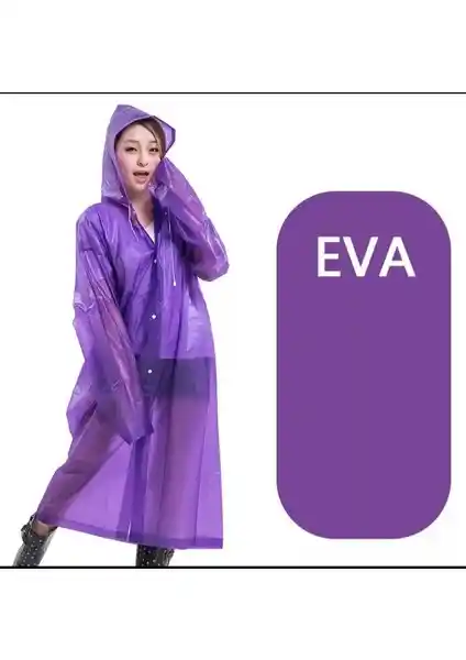 Marlux Raincoat Eva Unisex Mor Yağmurluk: Su Geçirmez ve Pratik Kullanım İçin Tasarlandı