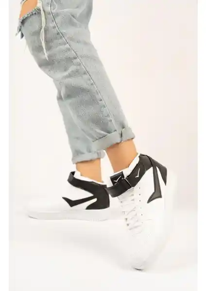 Mcdark Uzun Bilekli Spor Sneakers Ayakkabı Kadınlar İçin Şık ve Fonksiyonel Tasarım