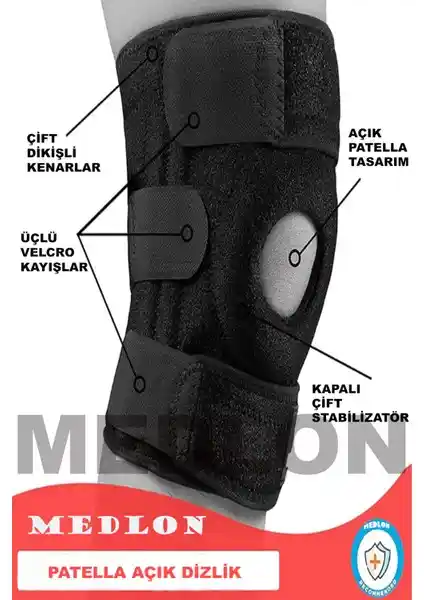 MedLon Patella ve Ligamet Destekli Menisküs Dizlik ile Diz Sağlığınızı Koruyun