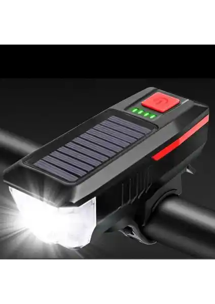 Melsen Solar Enerjili LED Bisiklet Feneri ve Korna ile Güvenli ve Sürdürülebilir Sürüş Deneyimi