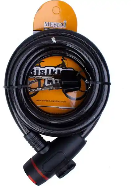 Meşem Bisiklet Kilidi 150CM MESEM-602 Güçlü ve Dayanıklı Güvenlik Çözümü