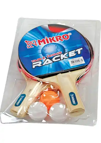 Mikro Raket Set İkili A-02: Çocuklar İçin Eğlenceli ve Güvenli Spor Seti