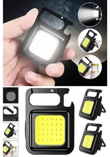 Mini LED Anahtarlık El Feneri Çok Fonksiyonlu Taşınabilir Aydınlatma Cihazı