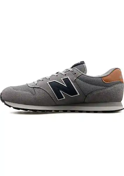 New Balance 500 Gri Erkek Ayakkabı Günlük Kullanım ve Şıklık İçin Modern Tasarım