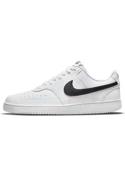 Nike DH3158-101 W Court Vision Lonn Beyaz Siyah Kadın Spor ve Günlük Ayakkabı