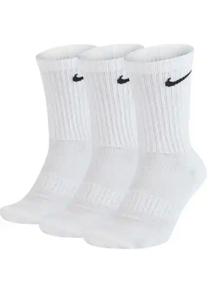 Nike Everyday Cotton Cushioned Crew 3'lü Çorap Günlük Kullanım İçin Rahat ve Şık Tercih